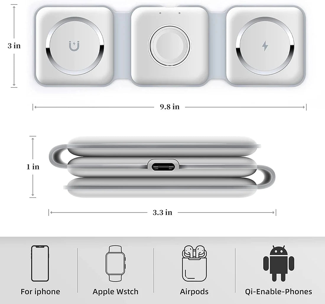 3-in-1 Pad Wireless Charging