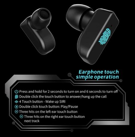 GT5  2 In 1 Wireless Earphones Men Smart Watch